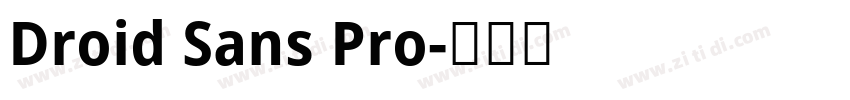 Droid Sans Pro字体转换